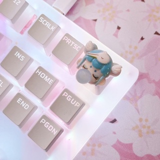 Sapphire blue cute Keycap keycaps for Mechanical Keyboard CherryMx Gateron Kailh Switch