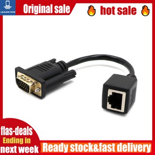 1 To 2 Ways RJ45 LAN Ethernet Network Cable Female Splitter Connector Adapters 0.15 Meters VGA Extender to Lan Cat5 Cat5e RJ45 Converter Ethernet Adapter