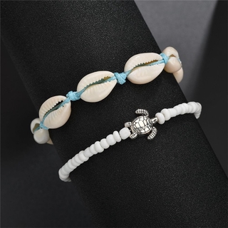 Anklets Bracelet Anklet Bead White Shell Blue Ladies Gift Trendy Women Womens Beach