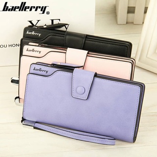 Clutches☃Baellery Long Men and Women Wallet Leather Clutch Bag Purse Pouch (1)