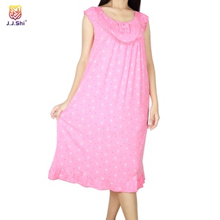 [J.J.SHI]Sleeveless duster sleepwear and softcotton comfortable to wear ladies duster (2)