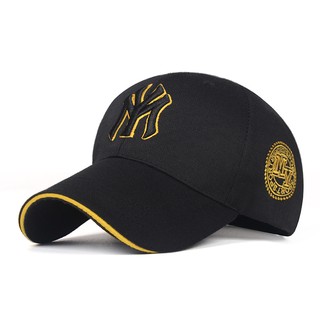 New Embroidery Letter NY Baseball Cap Black Outdoor Sun Hat Sports Cap for men women