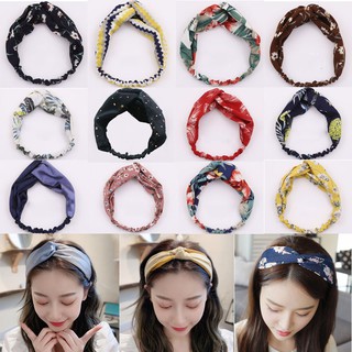 Korean Printed Fabric Hair Band Face Wash Headband Hair Hoop