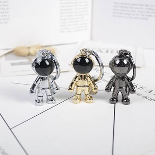 Lady's back package pendant astronaut spaceman Keychain Car metal key pendants creative gift accessories package pendant