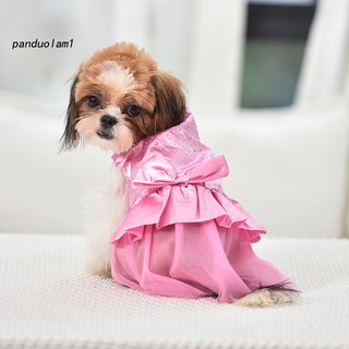 Cute Pet Puppy Small Dog Princess Bow Tutu Dress Cat Skirt Spring Summer Clothes