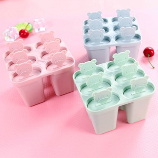 6 Cells DIY Ice Mold Frozen Ice Cream Mold Popsicle Maker Lolly Mould