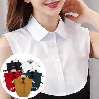 Chiffon Fake Collar Solid Shirt/ Vintage Detachable Shirt Collar False Shirt Accessories / False Half Blouse Fake False Lapel Unisex Men Women Accessories Neck Decor