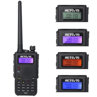 Portable Walkie Talkie 2pcs Retevis RT5 7W 128CH VHF UHF Dual Band VOX FM Radio Station Radio Transc