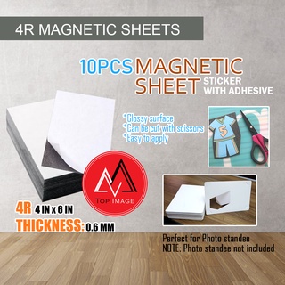 10pcs Magnetic Sheets Full Adhesive 4x6in 4r for photobooth and other crafts or souvenirs