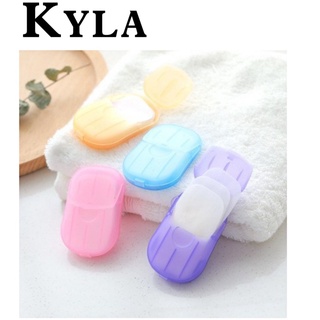 Kylaoong#travel disposable soap tablets boxed soap paper portable hand washing tablets travel carry