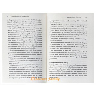 【 Leisure Family】The Subtle Art of Not Giving A F*ck Mark Manson Foreign Literature Inspirational Book (7)