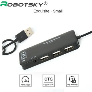 ROBOTSKY usb2.0 splitter hub audio2.0 hub 7.1 sound card headset with microphone call function plug and play (1)