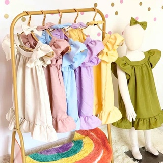 Girl Clothing Kids Baby Girl Dress Damit Pambata Kids Dress 4 to 6 yrs old Free Size"Nastya" Dress