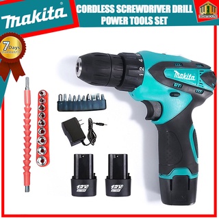 Makita Cordless Screwdriver Drill Power Tools Set