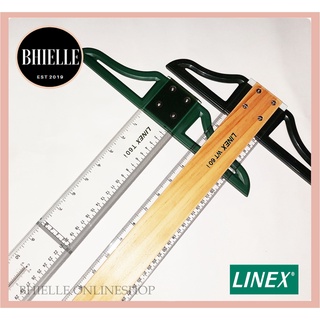 LINEX T-Square Ruler with Detachable Head Acrylic / Wooden 24inches w/ Bag