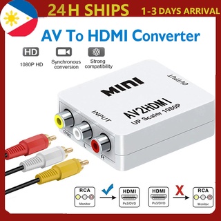 New AV To HDMI Video Converter 1080P Mini AV To HDMI AV2HDMI Adapter RCA AV/CVSB L/R To HDMI