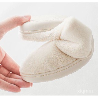 Solid Color Winter Home Indoor Plush Warm Couple Cute Home Use Fur Winter Men's Slippers Home Slippers