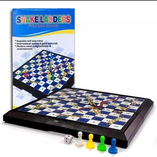 Cozy Snake and Ladders Board Game Portable Folding Board