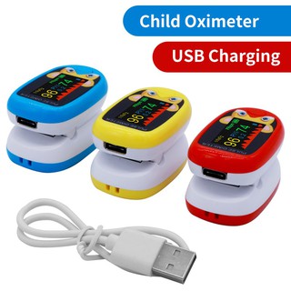 【Ready Stock】Baby Safe ✘♞Children Baby Kids Pulse Oximeter Fingertrip Mini SpO2 Monitor USB Recharge
