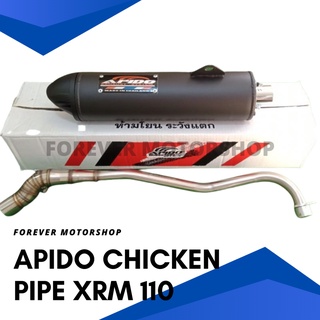 APIDO chicken pipe XRM110 (black)