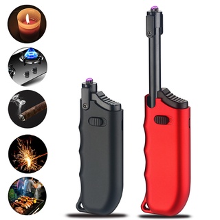 Windproof USB Arc Lighter Plasma Flameless Rechargeable Electric Lighter for Cigarette Candle with