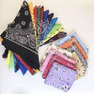 12Pieces Affordable Scarf Bandana Handkerchief Panyo