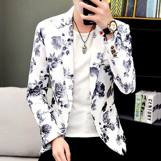 Korean Casual Slim Fit Blazer Hairstylist Small Suit Men