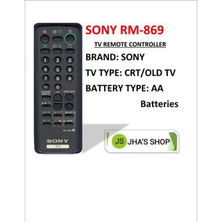 SONY RM-869 REMOTE CONTROLLER FOR CRT TV (1)