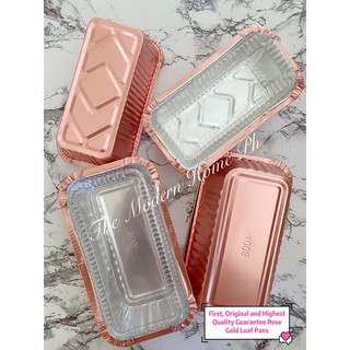 Rose Gold Aluminum Foil Pan Tray Loaf Pan With Lid