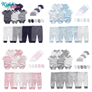 Kiddiezoom 19Pcs Newborn Boy Girl Clothes Sets Tights Pants Hats Children Gloves Cotton Suits 0-6M Baby Infant Onesies (1)