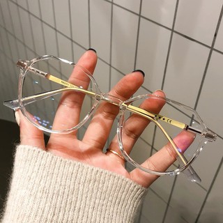 Anti-Blue Anti-Radiation Glasses Replaceable Lens Eyeglass Metal Frame Women Eyeglasses Fashion (1)