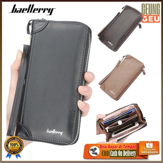 (Geunggeu) Long Leather Wallet Men Women Import Original Baellerry Leather Wallet 002GGSP021