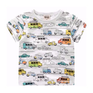 Boy T-shirt Kid Small Car Baby Boy Children Top Short Sleeve
