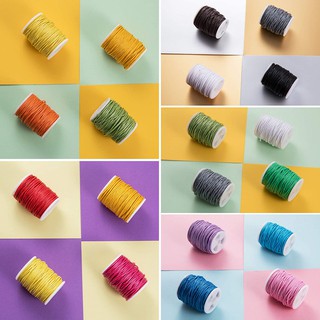 Ready Stock 1 Roll 1mm Waxed Cotton Cord Thread Beading String for Jewelry Making