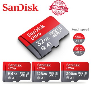 【original】Sandisk Ultra Micro SD 128GB 64GB 32GB 256GB Memory Card 16GB microsd card TF/SD Flash Card C10 for Phone UAV GPS