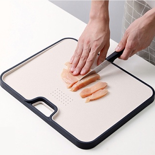 Double Sided Wheat Straw chopping board With Handle Mildew proof Two-sided Eco-friendly Non-Slip