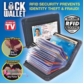Lock Wallet RFID Security Cards Wallet