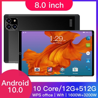 2021 New tablet 8GB + 128GB 10.0 core tablet bluetooth gaming social HD pixel online office