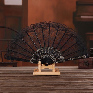 Antique folding fan. Chinese style lace cheongsam fan. Ladies folding fan. Photo props. Lolita fan. Lolita accessories. Retro