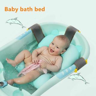 Foldable Baby Bath Tub Pillow Non-slip Floating Bathing Pad For Newborns Infants
