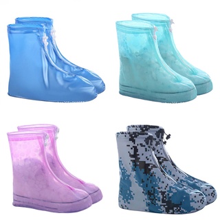 Waterproof Protector Shoes Boot Cover Unisex Zipper Rain Shoe Covers Anti-Slip Rain Shoes Cases Wate
