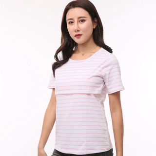 Pregnancy Clothes Maternity Clothing T shirt pregnant women Breastfeeding Tee Nursing Tops Striped t