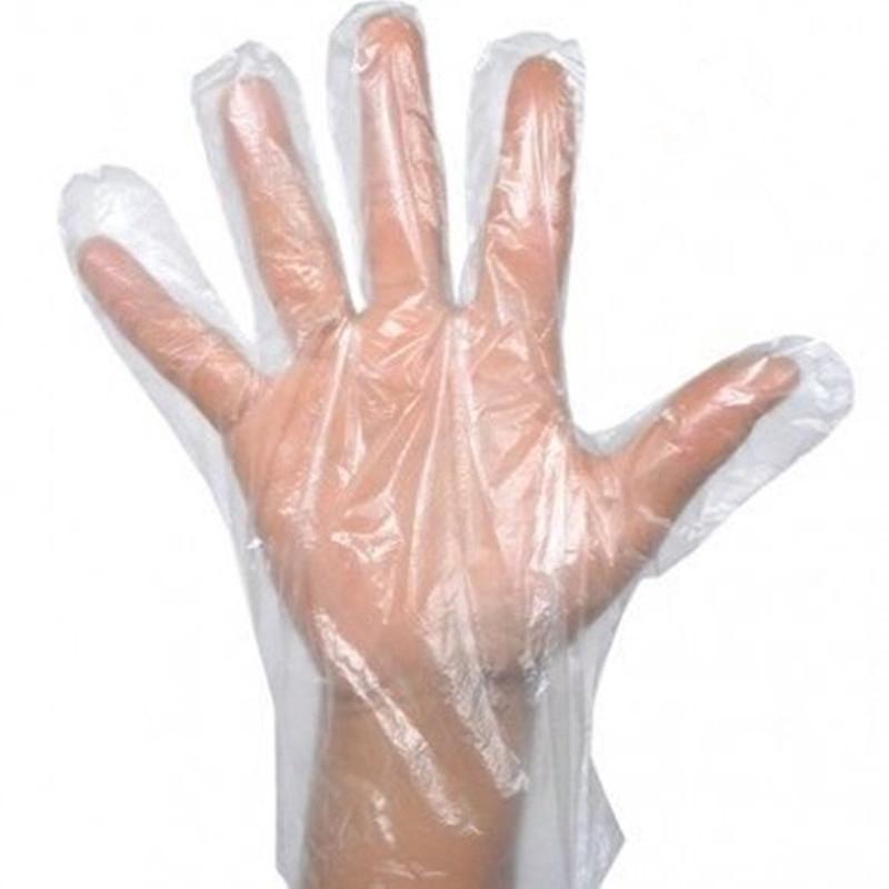 100 PCS Food Plastic Gloves Disposable Gloves for Restaurant Kitchen BBQ
