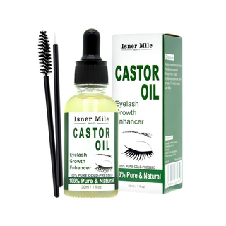 Cozy.Natural Castor Oil Eyelashes Growth Enhancer & Brow Serum for Fuller Thicker Lashes and Eyebrows
