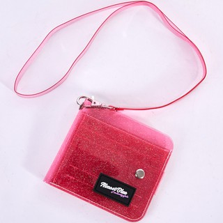 Transparent PVC folding halter purse card package (6)