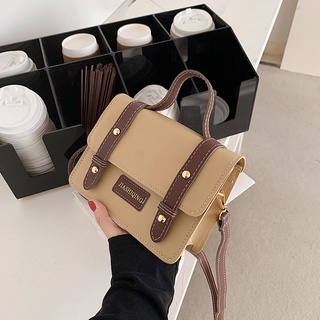 Korean Sling Bag for Women PU Leather Shoulder Bag Retro New Trendy Messenger Bag Fashion Handbag