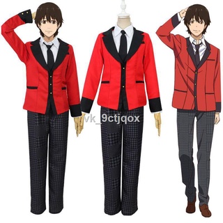 Anime Kakegurui Cosplay School Uniform Set Ryota Suzui Jabami Yumeko Jacket Coat Top Costume Hallowe