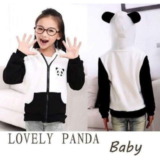 Kiddies Fashion Hoodie Panda Jacket with Pocket