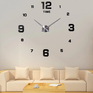 【Ready Stock】▲❃In Wall 3D Acrylic Diy Wall Clocks/ Silent Non-Ticking Kitchen WallClocks/ Wall Clock