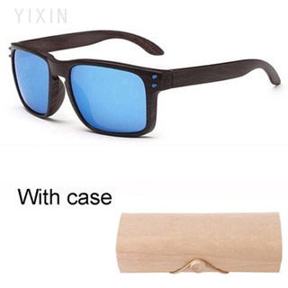 Men New Imitation Wood Grain Guard Frame Wooden Sun Glasses Women Wood Grain Style Sunglasses With Wood Case